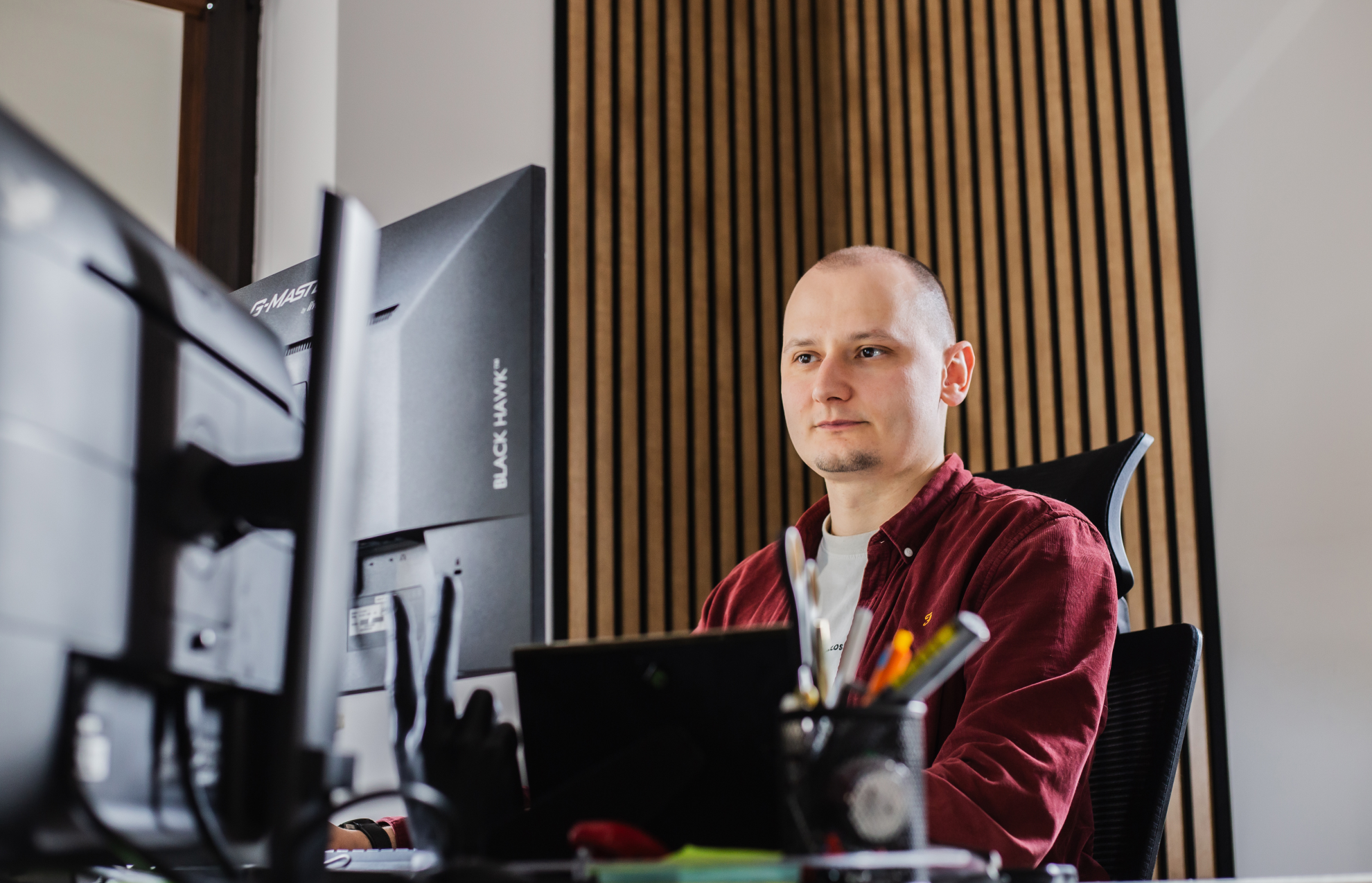 Arek konfiguruje kampanię google Ads